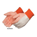 10 Oz. Canvas Work Gloves w/ Orange PVC Dots